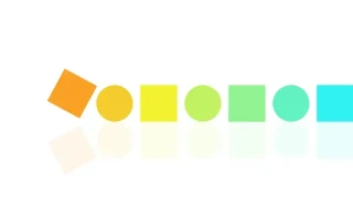 HTML5 SVG几何图形翻滚特效 HTML5 SVG几何图形翻滚特效