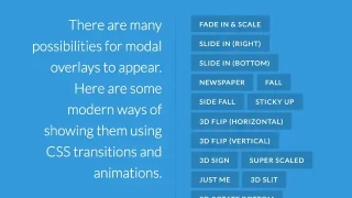 jQuery+CSS3过渡动画模态窗口特效