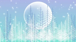 CodePen - snowyLandscape (snowy landscape winter) - created by pure JavaScript and canvas