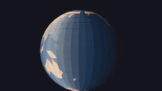 纯css3多边形地球仪特效