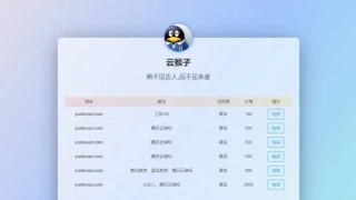 域名出售源码下载PHP域名出售页面源码单页域名展示引导页源码