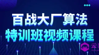 百战大厂算法特训班视频课程