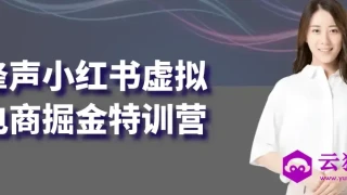 锋声小红书虚拟电商掘金特训营