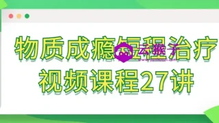 物质成瘾短程治疗视频课程27讲