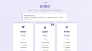 全支付平台赞助页面HTML单页