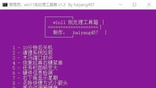 Win11批处理工具箱v1.2