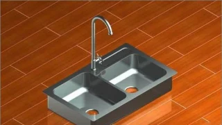 用AutoCAD绘制厨房用的水槽建模方法