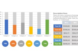 柱状图数据分析PPT图表