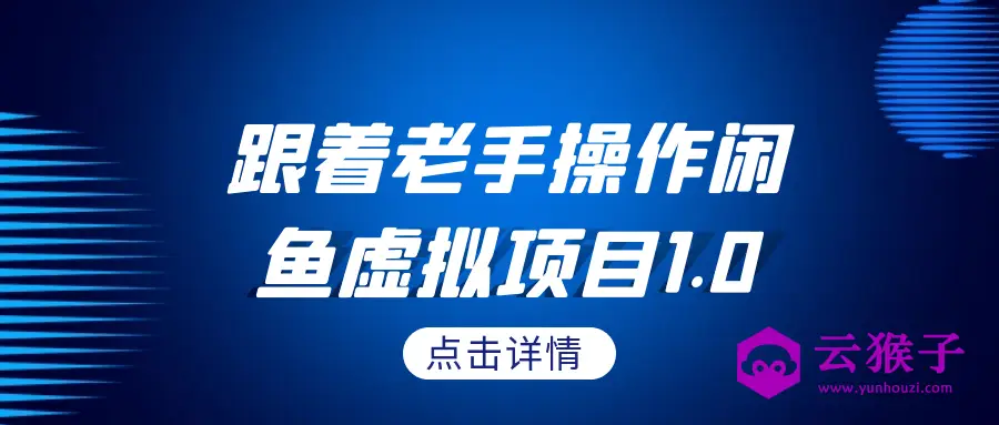 跟着老手操作闲鱼虚拟项目1.0,第1张 跟着老手操作闲鱼虚拟项目1.0,第1张