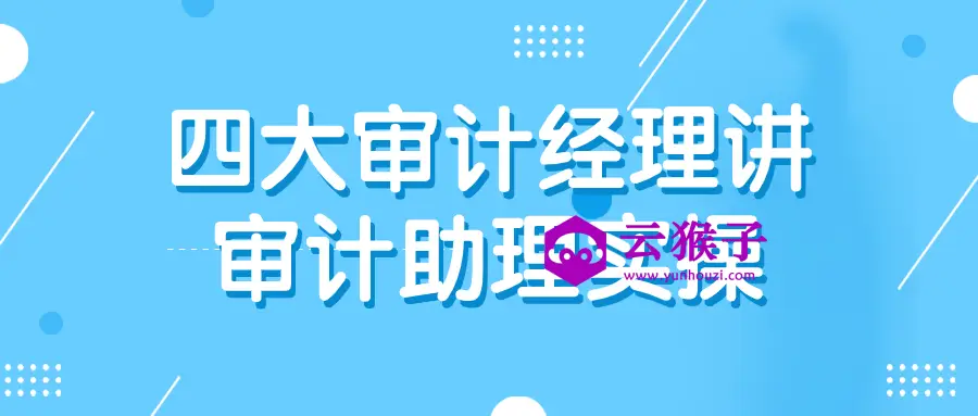 四大审计经理讲审计助理实操,第1张 四大审计经理讲审计助理实操,第1张