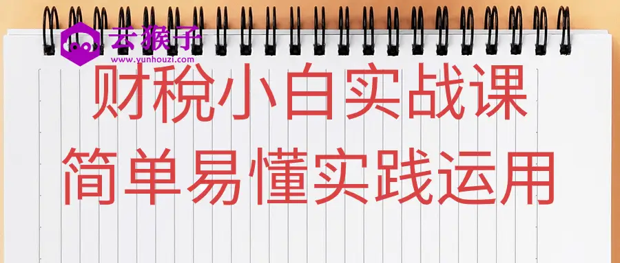 财稅小白实战课简单易懂实践运用,第1张 财稅小白实战课简单易懂实践运用,第1张