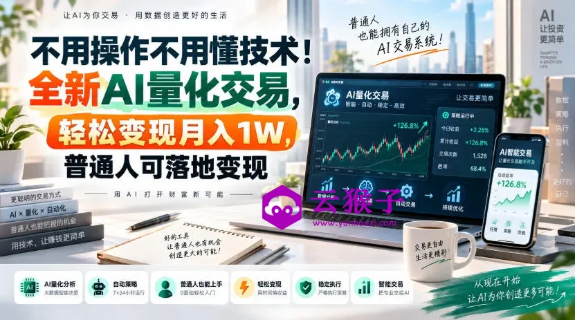 不用操作不用懂技术!全新AI量化交易,轻松变现月入1W,普通人可落地变现!,第1张 不用操作不用懂技术!全新AI量化交易,轻松变现月入1W,普通人可落地变现!,第1张