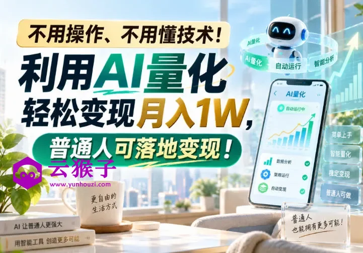 不用操作、不用懂技术!利用AI量化轻松变现月入1W,普通人可落地变现!,第1张 不用操作、不用懂技术!利用AI量化轻松变现月入1W,普通人可落地变现!,第1张