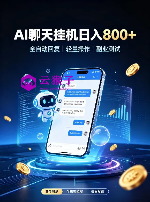 AI聊天挂G项目,日入800+,适用个人副业,工作室矩阵操作,无需真人实时值守,第1张 AI聊天挂G项目,日入800+,适用个人副业,工作室矩阵操作,无需真人实时值守,第1张